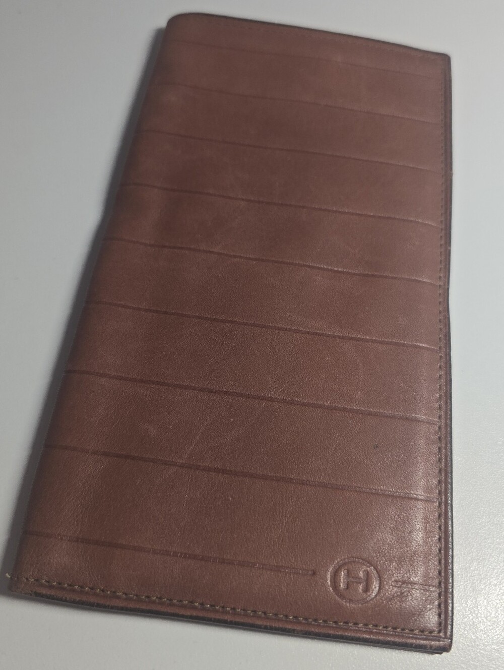 Vintage Halston Long Bifold Coat Pocket Wallet 7x4